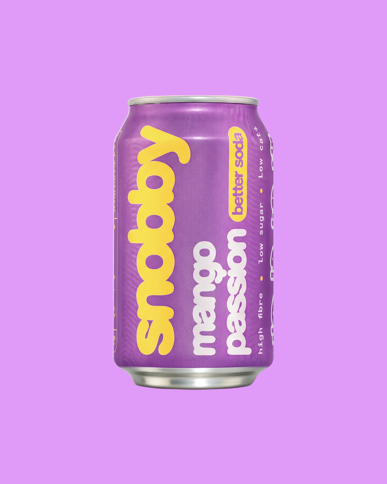 snobby mango passion can, front